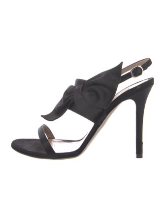 Valentino Satin Slingback Sandals