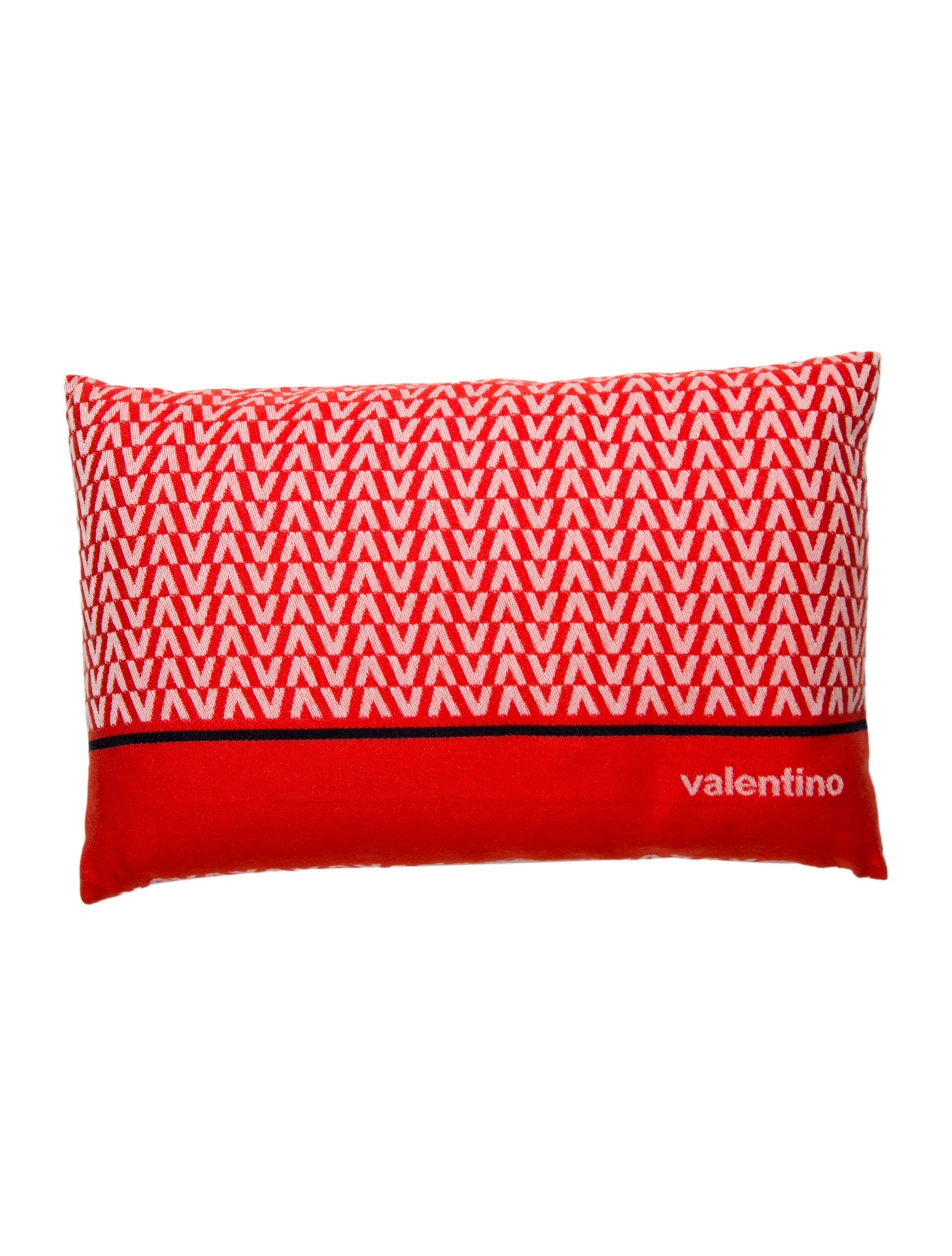 Valentino Jacquard Logo Throw Pillow