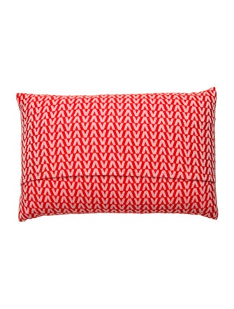 Valentino Jacquard Logo Throw Pillow