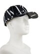 Valentino Men's Black Pattern Printed Nylon Baseball Cap