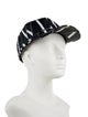 Valentino Men's Black Pattern Printed Nylon Baseball Cap