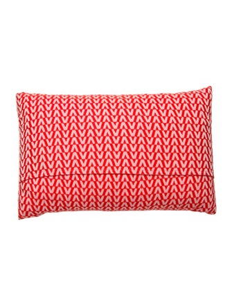 Valentino Jacquard Logo Throw Pillow