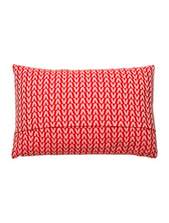 Valentino Jacquard Logo Throw Pillow