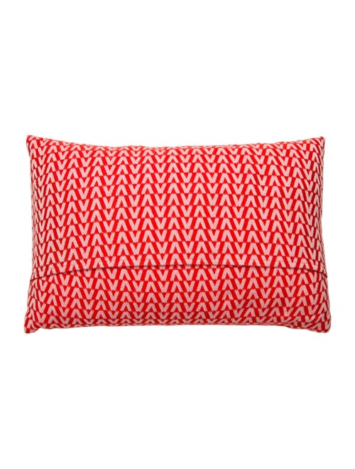 Valentino Jacquard Logo Throw Pillow