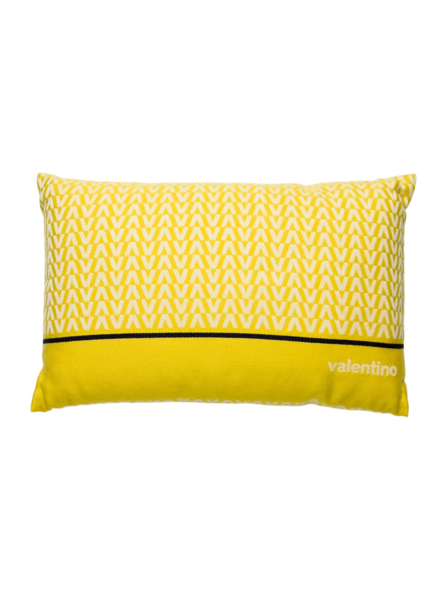 Valentino Jacquard Logo Throw Pillow