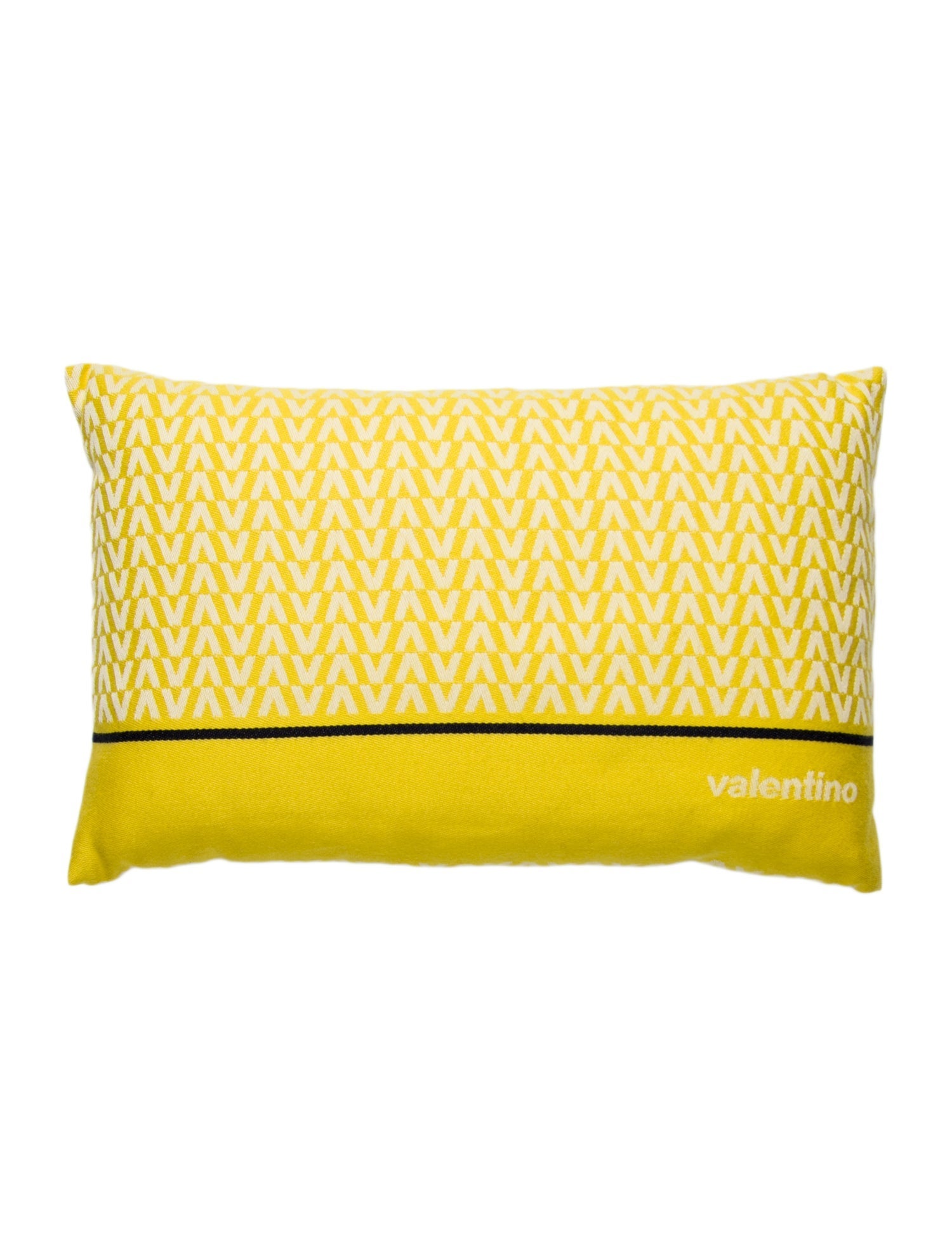 Valentino Jacquard Logo Throw Pillow