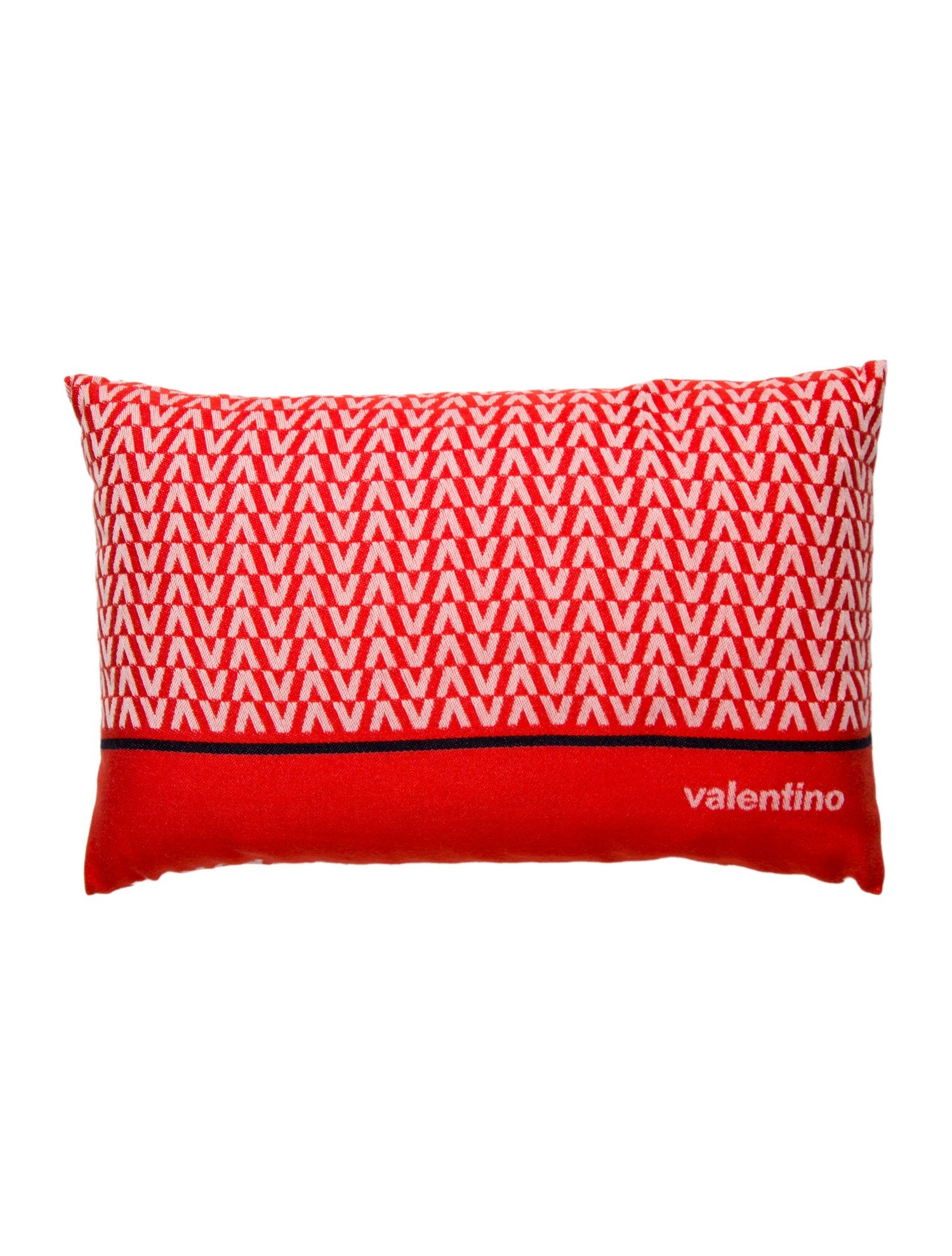 Valentino Jacquard Logo Throw Pillow