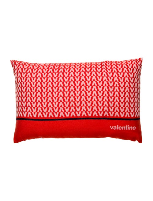 Valentino Jacquard Logo Throw Pillow