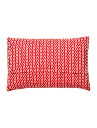 Valentino Jacquard Logo Throw Pillow