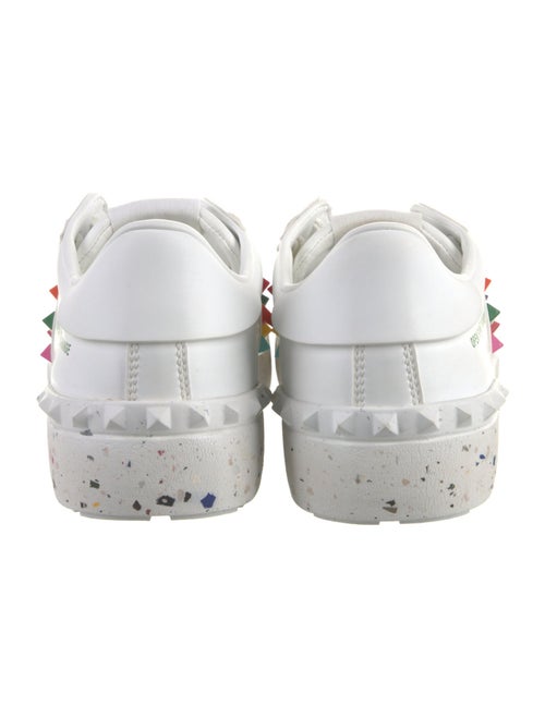 Valentino Leather Studded Accents Sneakers