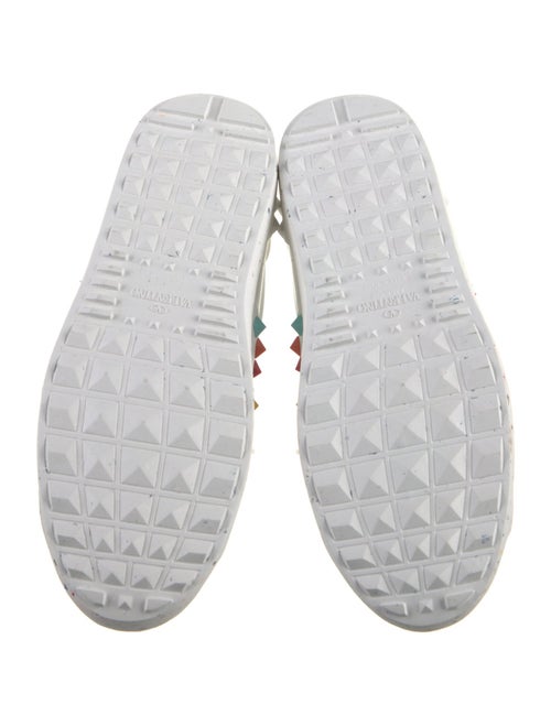Valentino Leather Studded Accents Sneakers