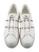 Valentino Leather Studded Accents Sneakers