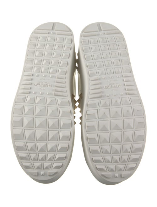 Valentino Leather Studded Accents Sneakers
