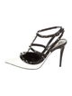 Valentino Patent Leather Animal Print T-Strap Pumps
