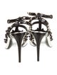 Valentino Patent Leather Animal Print T-Strap Pumps