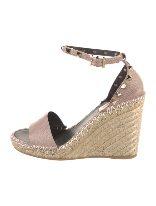 Valentino Leather Printed Espadrilles