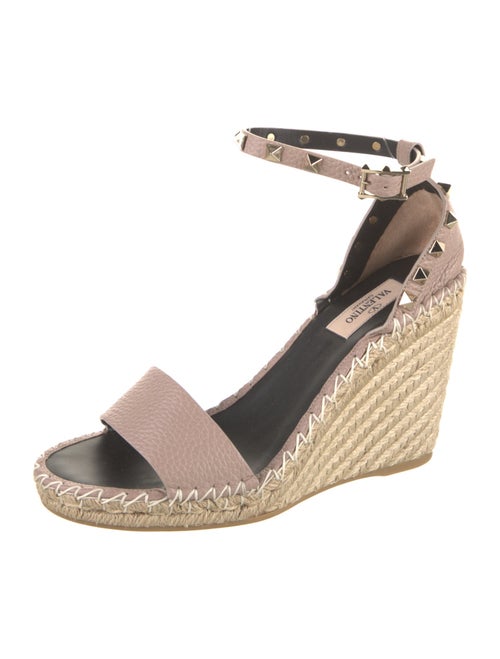 Valentino Leather Printed Espadrilles