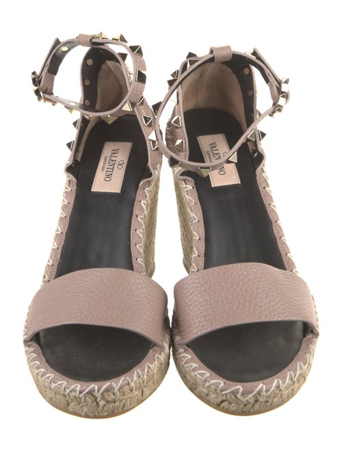 Valentino Leather Printed Espadrilles