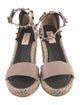 Valentino Leather Printed Espadrilles