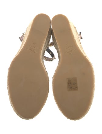 Valentino Leather Printed Espadrilles