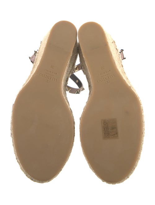 Valentino Leather Printed Espadrilles