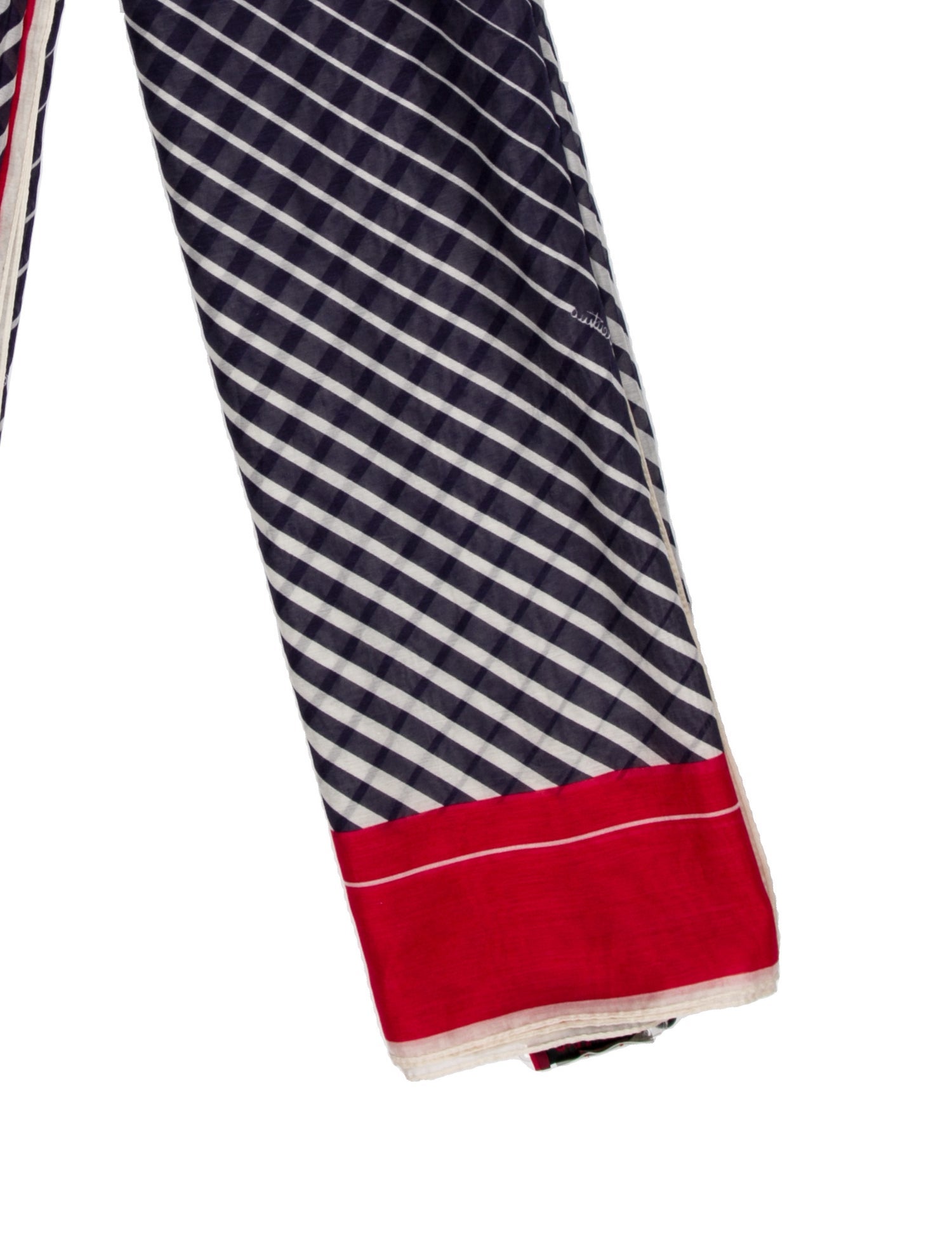 Valentino Silk Striped Scarf