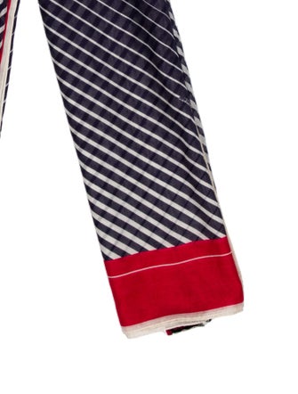 Valentino Silk Striped Scarf