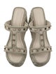 Valentino Satin Studded Accents Espadrilles