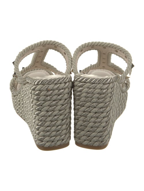 Valentino Satin Studded Accents Espadrilles