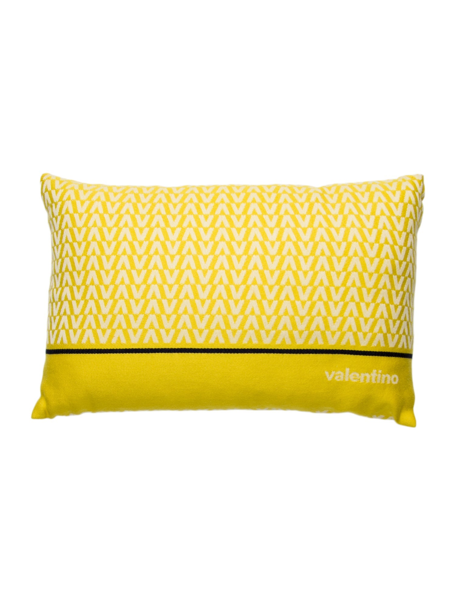 Valentino Jacquard Logo Throw Pillow