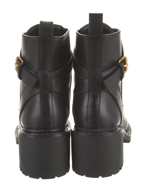 Valentino Leather Combat Boots