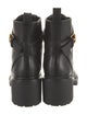 Valentino Leather Combat Boots