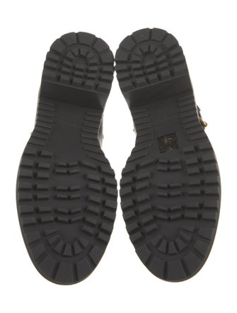 Valentino Leather Combat Boots