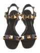 Valentino Rockstud Accents Leather Sandals