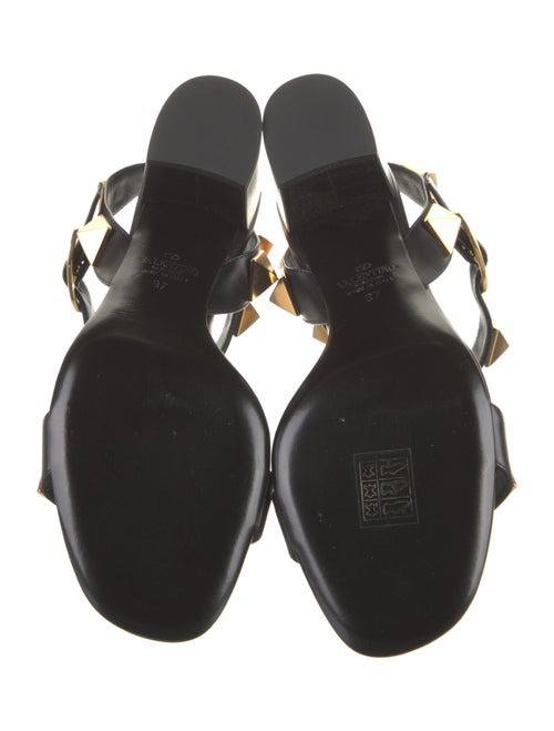 Valentino Rockstud Accents Leather Sandals