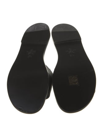 Valentino Leather Printed Slides