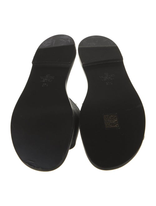 Valentino Leather Printed Slides