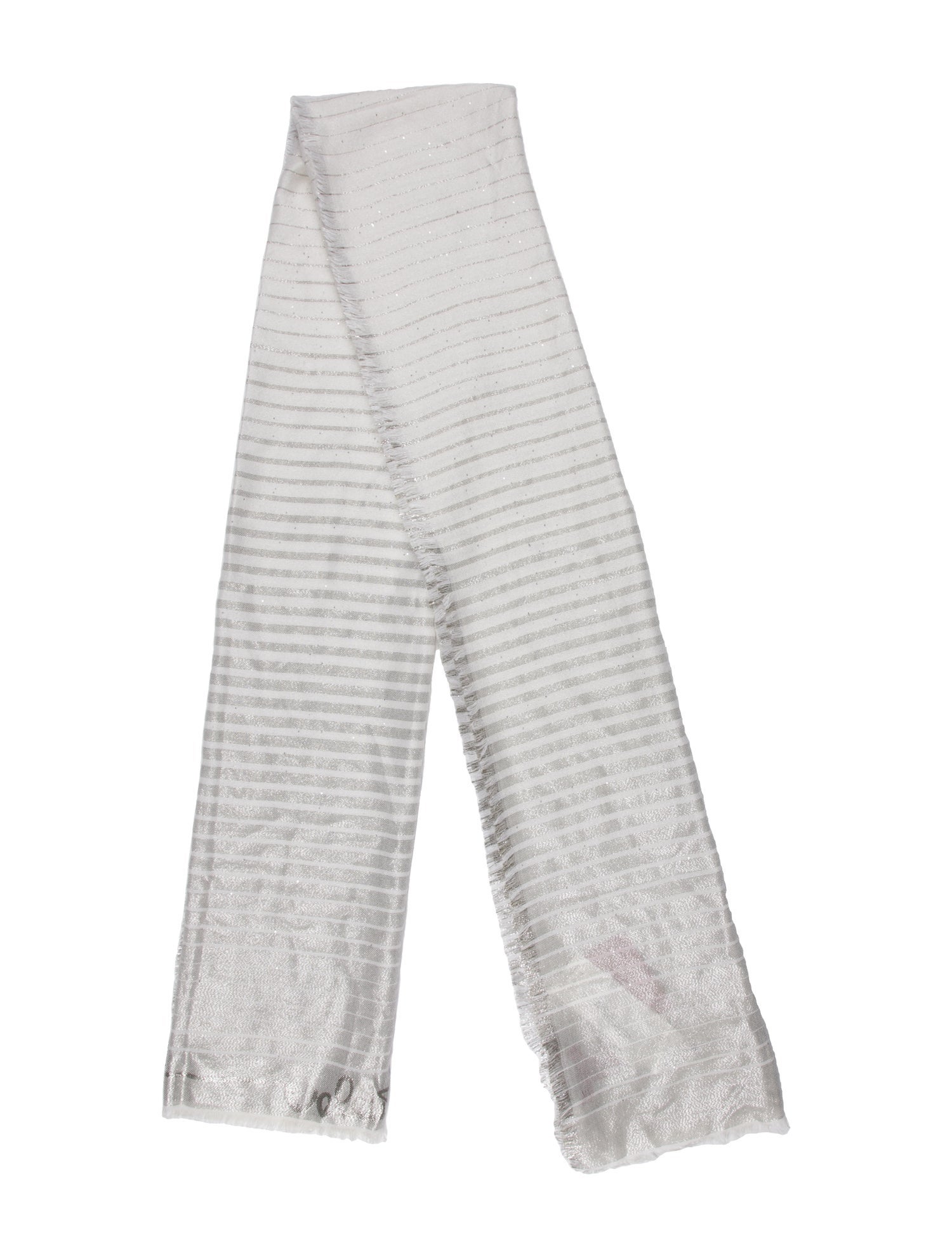 Valentino Cashmere Striped Scarf