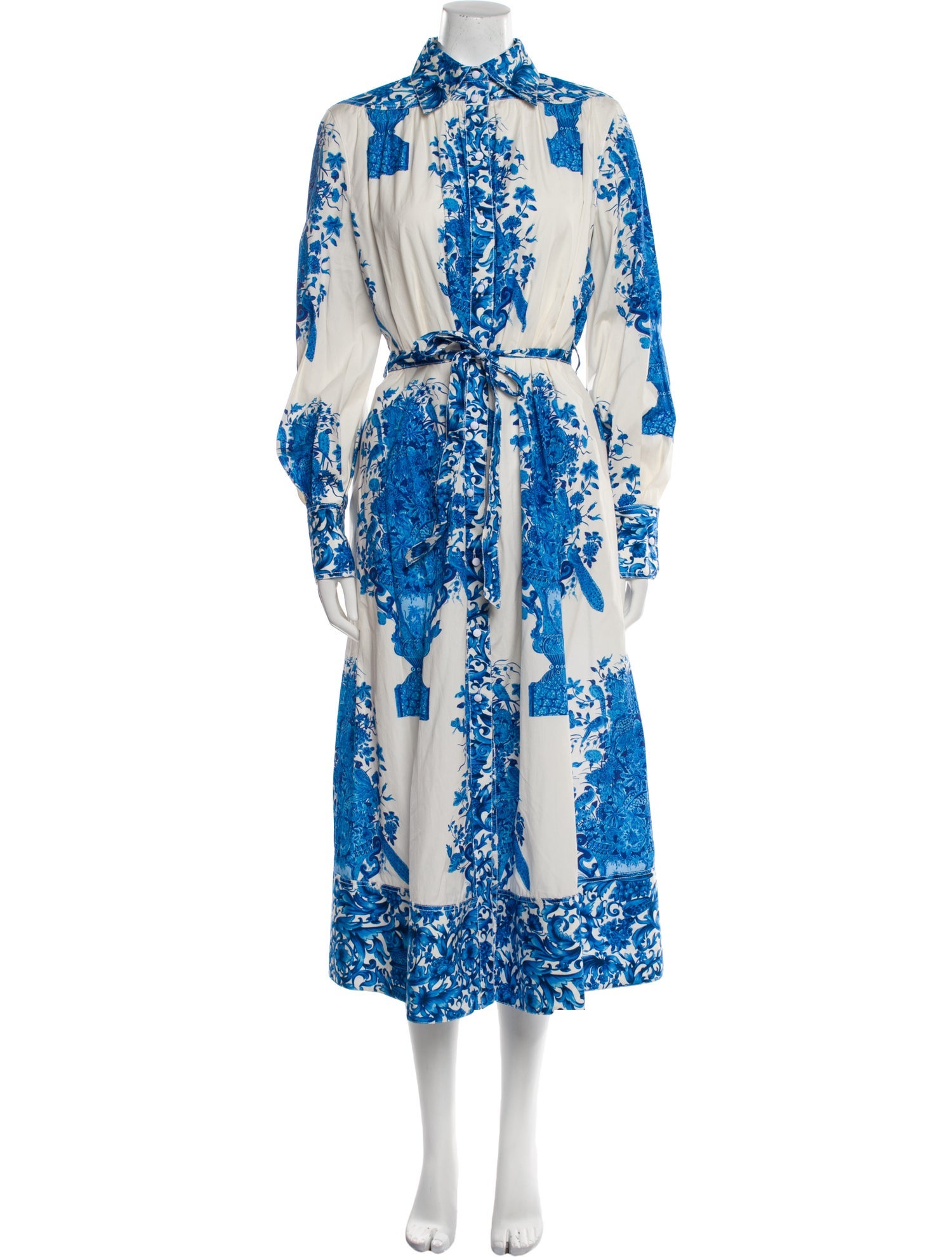 Valentino Printed Long Dress