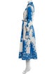 Valentino Printed Long Dress