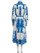 Valentino Printed Long Dress