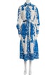 Valentino Printed Long Dress