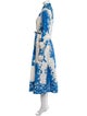Valentino Printed Long Dress