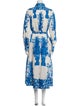 Valentino Printed Long Dress
