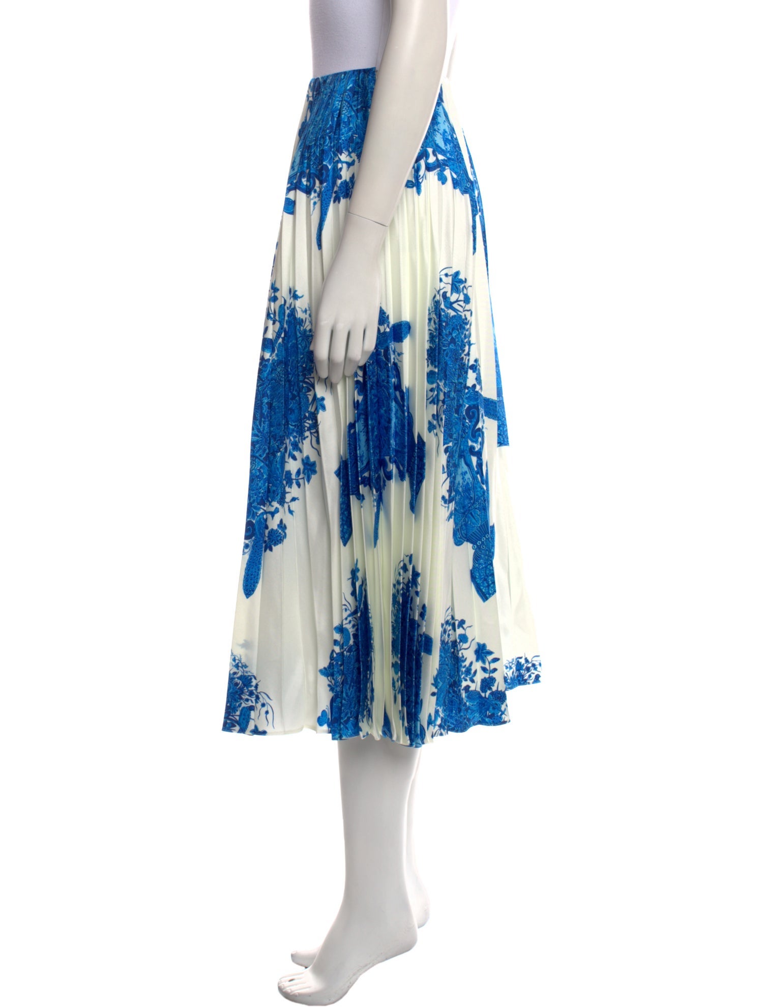 Valentino Silk Midi Length Skirt