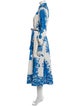 Valentino Printed Long Dress