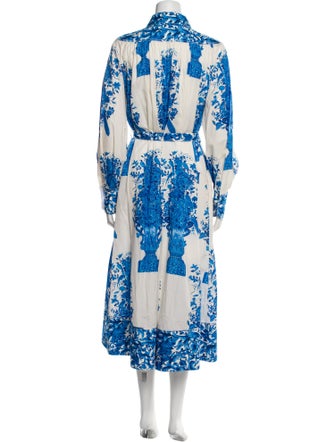 Valentino Printed Long Dress