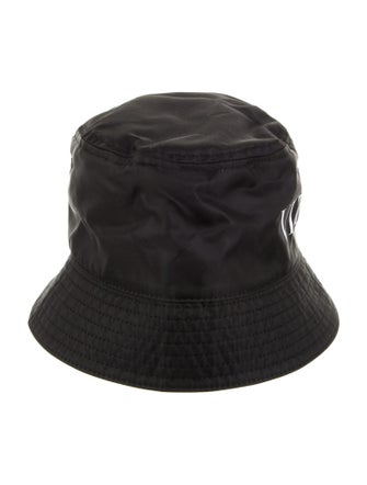 Valentino Black Pattern Printed Nylon Bucket Hat
