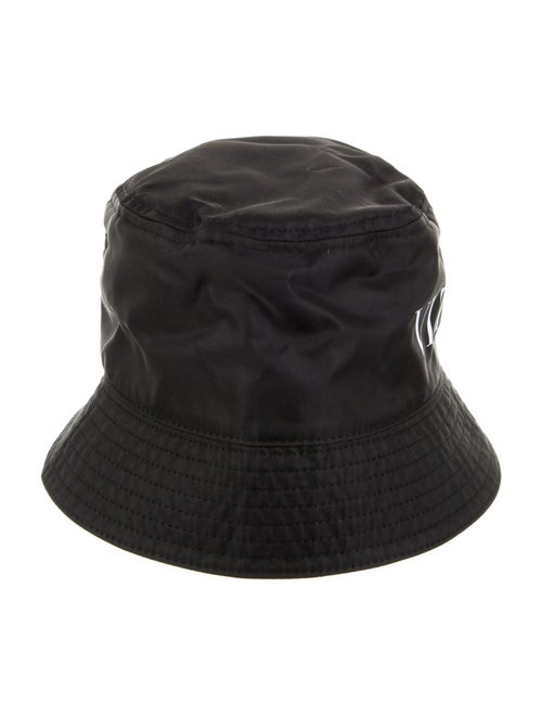 Valentino Black Pattern Printed Nylon Bucket Hat