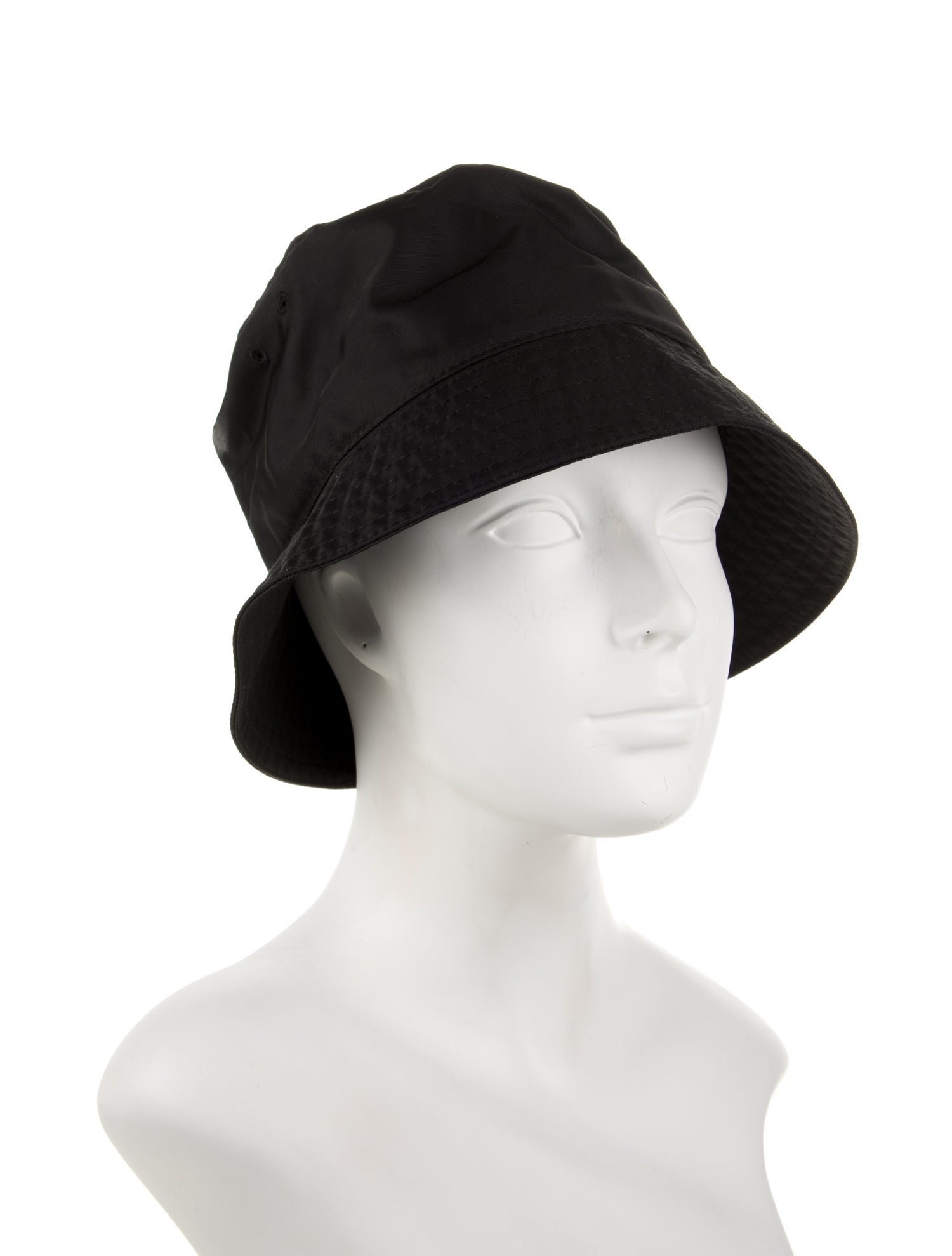 Valentino Black Pattern Printed Nylon Bucket Hat